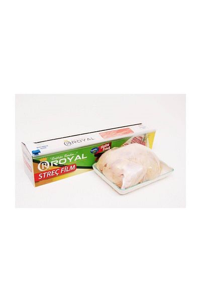 Royal Boxless Stretch Film 8 Micron 30 Cm 300 Meter 3-Piece
