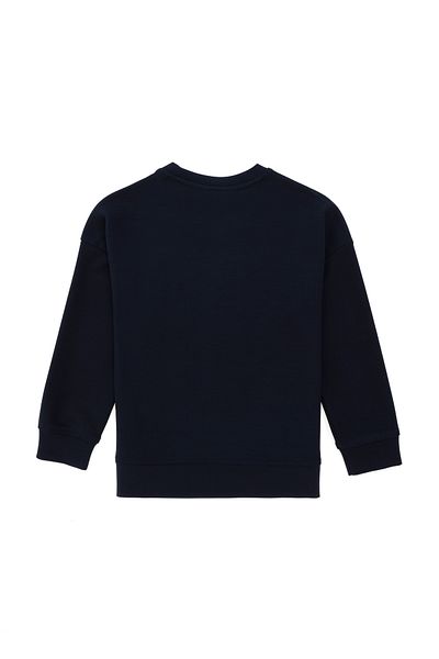 U.S. Polo Assn. Girl's Navy Blue Crew Neck Sweatshirt 50290709 -Vr033