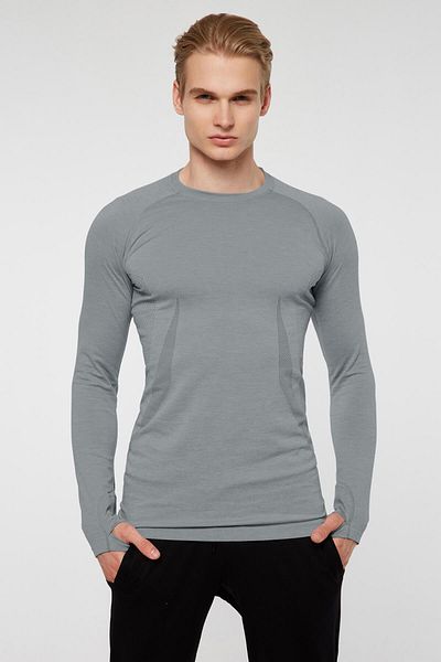 Jerf Tricou Maine Gri deschis