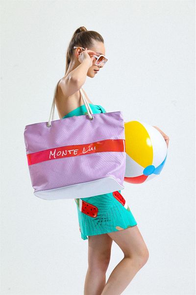 Monte Lui Τσάντα παραλίας Lilac 1011 Model