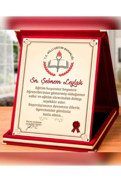 HD ÖGRETMENLER GÜNÜNE ÖZEL PLEKSİ PLAKET