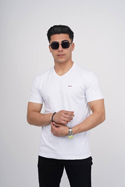 Est Estola Ανδρικό μπλουζάκι Koton Lycra Slim Fit με λαιμόκοψη 3ο ΣΕΤ