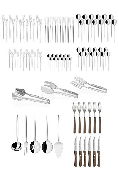 onon Sofrada Moda Aris 12 Kişilik 92 Parça Çatal Kaşık Bıçak Takımı