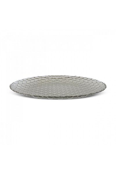 Karaca Braid Luster Glass Serving Plate 28 cm