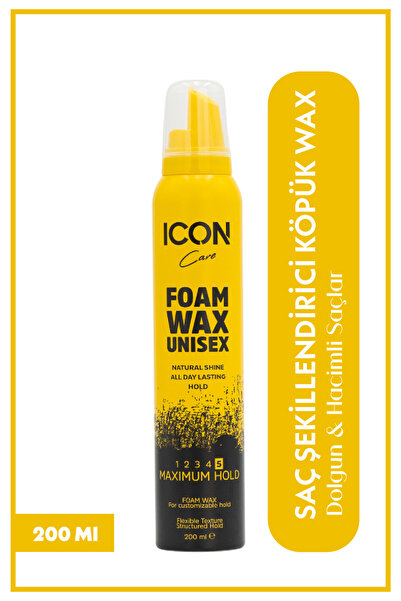 ICON Care Icon Care Saç Köpük Şekillendiri Wax 200ml Maximum Hold