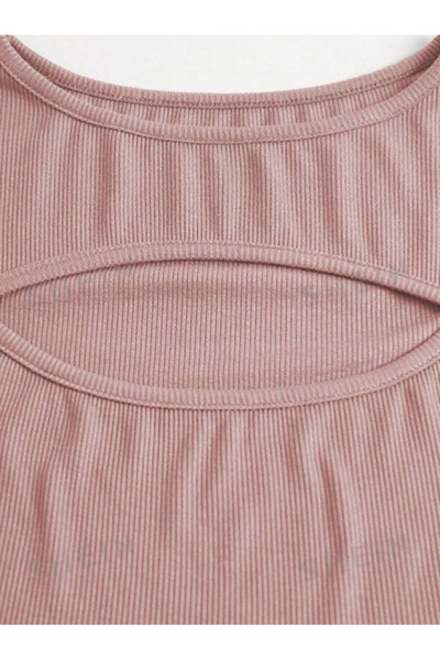 AŞAR MODA TEKSTİL Μαύρη πλεκτή μπλούζα με κορδόνι - Λεπτομέρεια αποκοπής