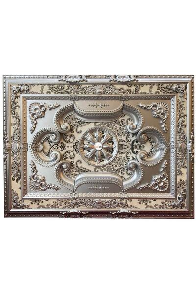 Dekonil Gümüş Dikdörtgen Saray Tavan 90*120 Cm