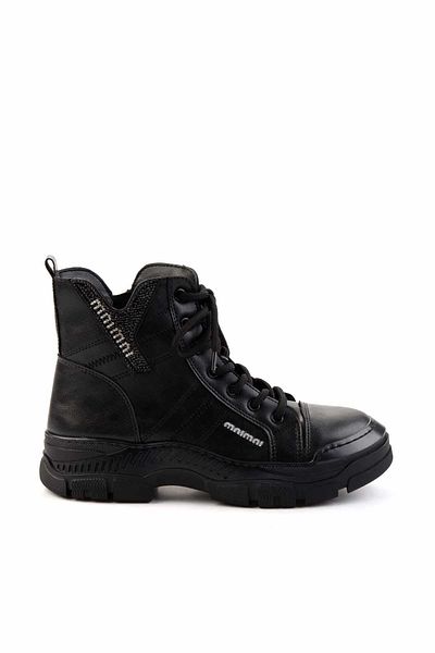 Bambi Μαύρα Γυναικεία Μποτάκια - K02050002009 Model Bootie
