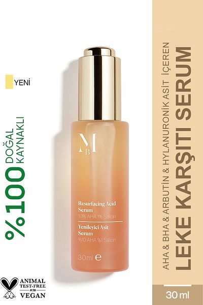 MİSBAHÇE Renewing Acid Serum - 10% Aha, 1% Salicine, 2% Arbutin Hyaluronic Acid