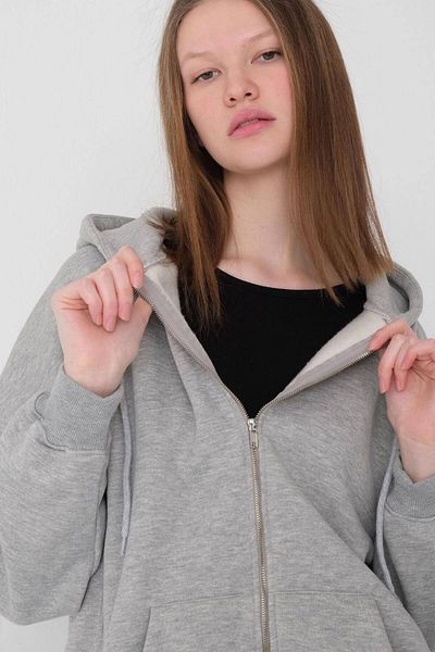 Addax Zippered Hooded Sweatshirt H0725