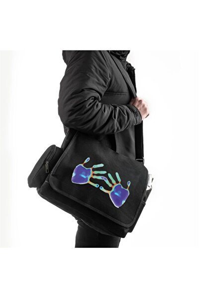 DEEFWEAR Imprimare manuală unisex Poștaș școală/geantă computer