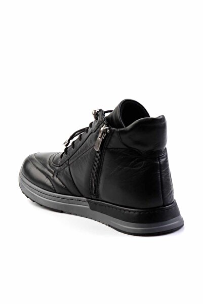 Bambi Siyah Hakiki Deri Kadın Bot & Bootie K02331802003