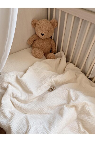 Naturaborn طقم غطاء لحاف للأطفال من الموسلين العضوي المعتمد من GOTS