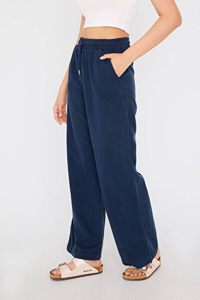 Addax Front Tie Wide Leg Trousers PN4707-PNU