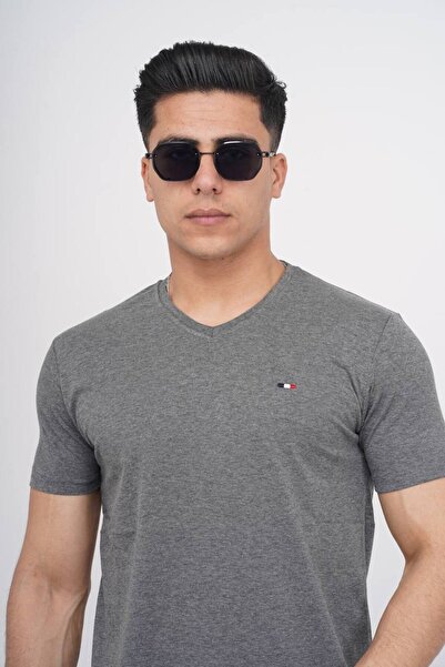 Est Estola Ανδρικό μπλουζάκι Koton Lycra Slim Fit με λαιμόκοψη 3ο ΣΕΤ