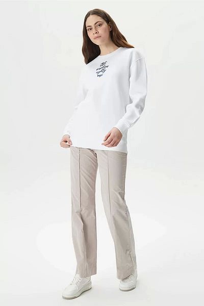 Guess Women's Cn Destiny White Sweatshirt