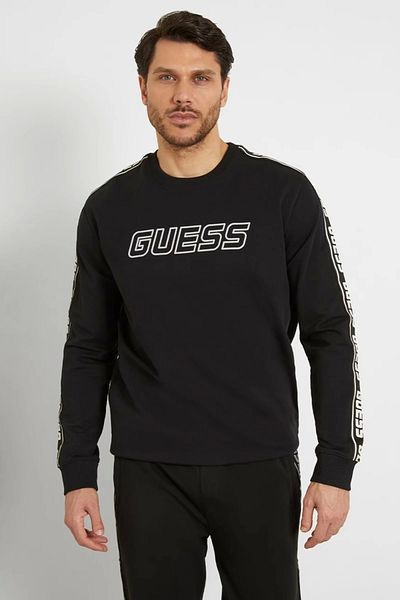 Guess Arlo Cn Φούτερ Ανδρικό Μαύρο Φούτερ Z4gq24k6zs1-jblk