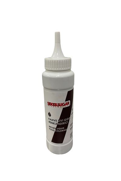 ŞEKER & SUGAR Brown Liquid Food Colorizer 250 ml
