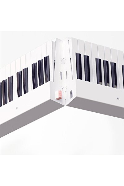 JWIN JDP-8830 Tuş Hassasiyetli Katlanabilir Bluetooth + Şarjlı Piyano - Beyaz