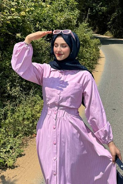 lurex moda Rochie cu dungi subțiri