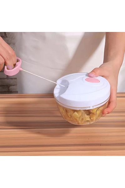 MyBru Practical Hand Rondo with 3 Blades and String Chamber (Rende Chopper)