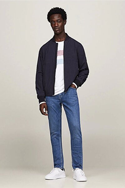 Tommy Hilfiger Erkek Logolu Günlük Rahat Kullanım Lacivert Ceket MW0MW34455-DW5