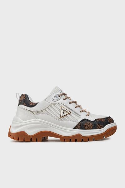 Guess Zaylin2 Logo Thick Sole Sneaker Shoes FLJZY2FAL12WHIBR SHOES FLJZY2 FAL12 WHIB