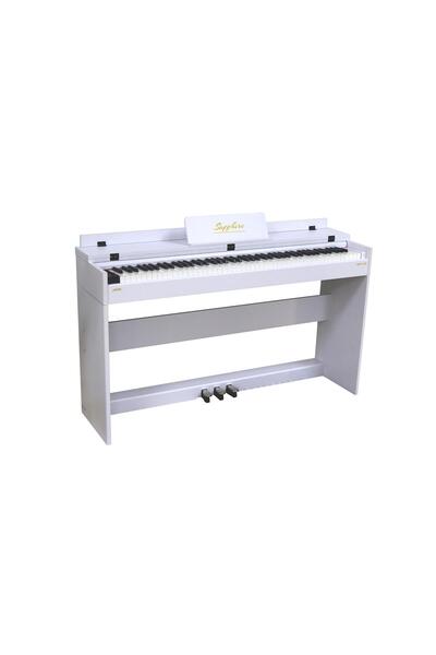 JWIN Sapphire SDP-130 Tuş Hassasiyetli 88 Tuşlu Dijital Piyano - Beyaz
