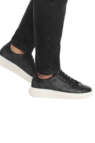 Guess Vıbo Men's Black Sneaker Fm8Vıbfam12-Coal
