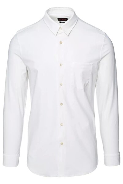Guess LS SUNSET TECH SHIRT Erkek Beyaz Gömlek M3YH34WFKM0-G011