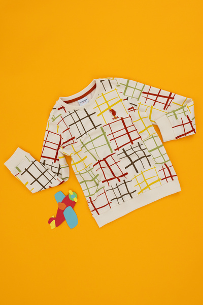 U.S. Polo Assn. Hanorac crem pentru băiat cu gât rotund 50290661-VR071