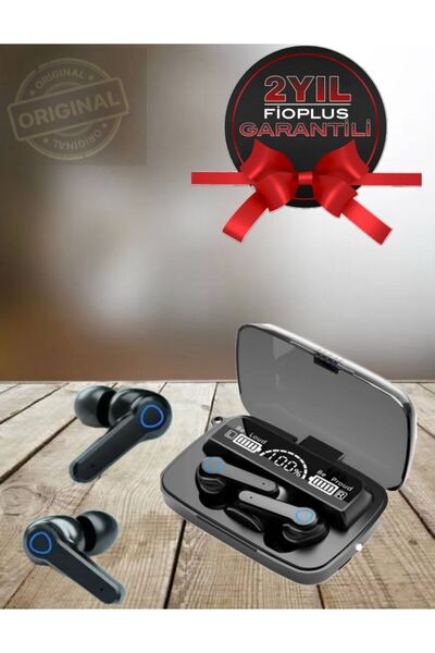 FİOPLUS Bluetooth Kulaklık Powerbankli Kulakiçi Çift Mikrofonlu Dokunmatik Ka...