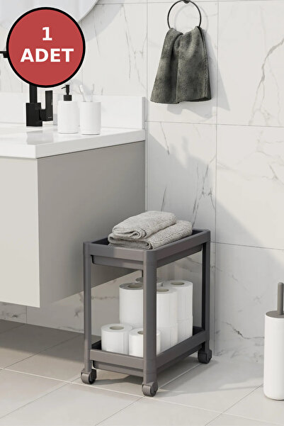 Open Home Concept Siva polica - 1 komad, ispod pulta sa točkićima