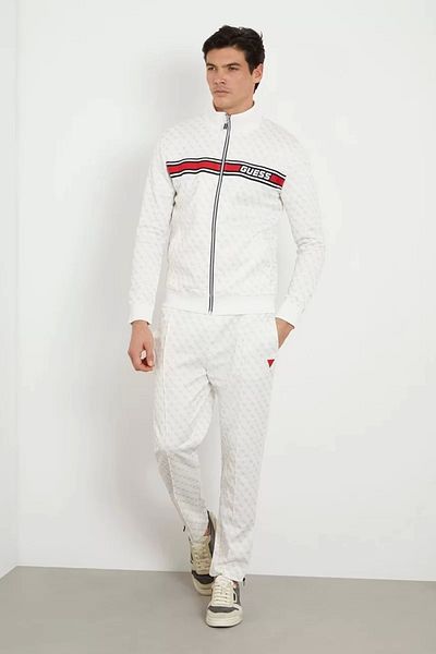 Guess Ανδρικό λευκό φούτερ Korbın Pant Z2bb05fl04q-p05n
