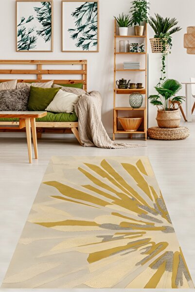 on the clouds Papatya Desen Bohemian Stil Estetik Yıkanabilir Kaymaz Taban Le...