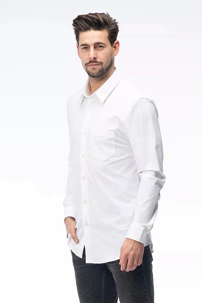 Guess LS SUNSET TECH SHIRT قميص بيض للرجال M3YH34WFKM0-G011