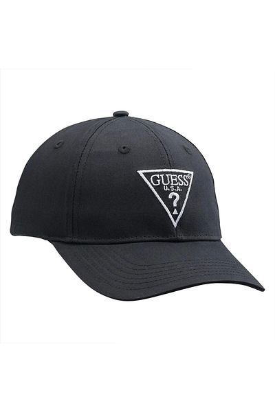 Guess Basket Cap Men's Black Hat Z4Yz00Wfkn0-Jblk