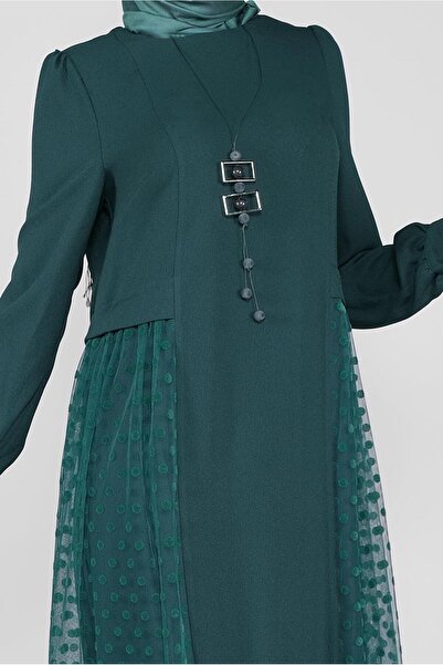 Alvina PUANTİYE TÜL DETAYLI ELBİSE 41141