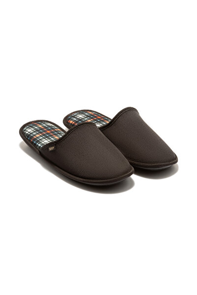 Twigy Orange/blue Plaid Men's House Slippers - 41/46