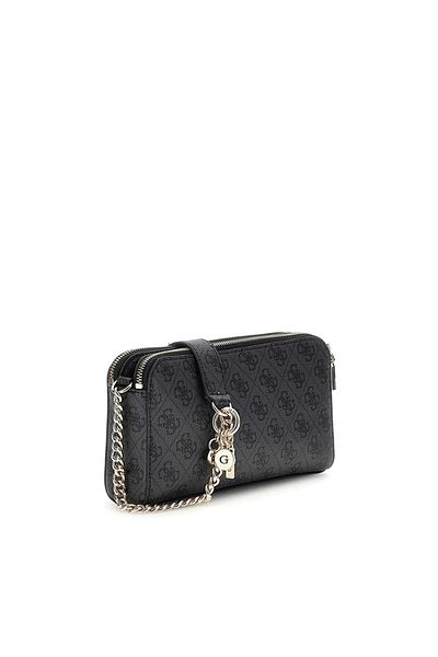 Guess Eco Erıca Status Cro Women's Anthracite Crossbody Bag Hwesg951012-Clo