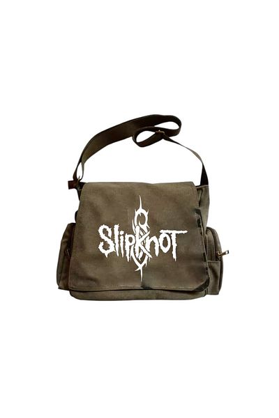 DEEFWEAR Slipknot Printed Messenger Τσάντα/Τσάντα Ρυθμιζόμενη ζώνη και τσέπες