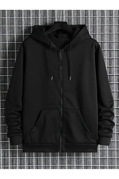 Karatopak Hooded Zippered Oversize Seasonal Sweatshirt