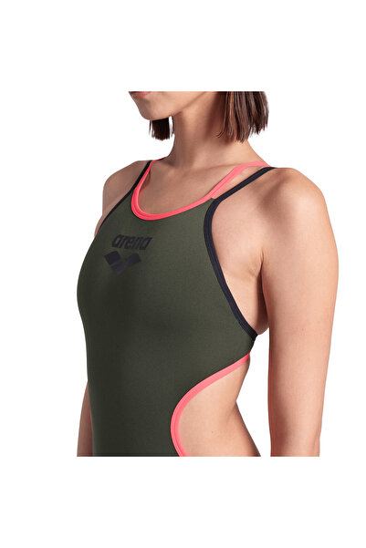 ARENA Πράσινο Γυναικείο Μαγιό - Διπλή Σταυρωτή Πλάτη, One Piece 004732355