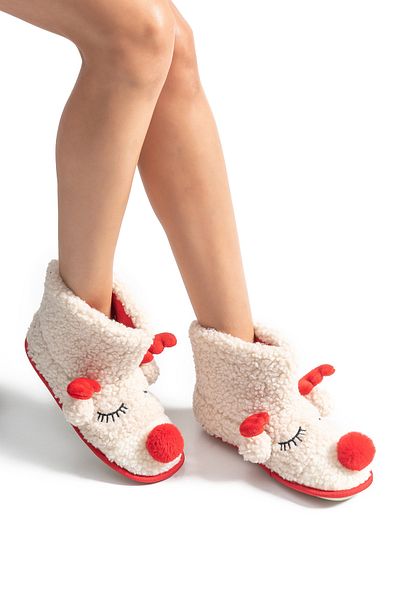 Twigy Diry Γυναικείες Μπότες Σερβιτόρου Size Home Beige 36/41
