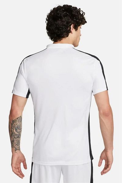 Nike Dri-Fit Academy 23 Polo SS DR1346-100 Λευκό ανδρικό μπλουζάκι πόλο με λαιμόκοψη