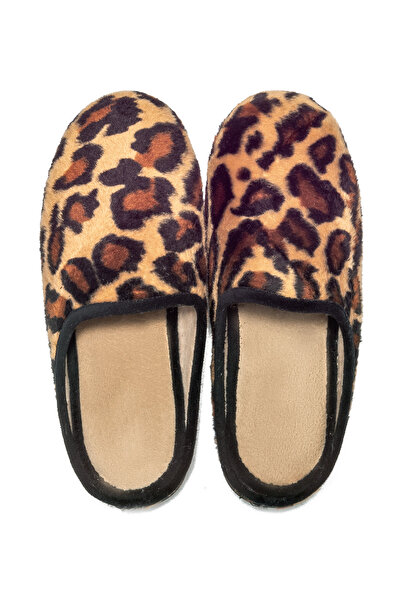 Twigy Leopard Patterned Boswana Women's House Slippers - Size 36/41