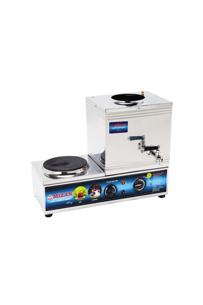 Mizan 15 Lik Elektrikli 10 Litre 1 Demlikli Çay Kazanı Çay Ocağı
