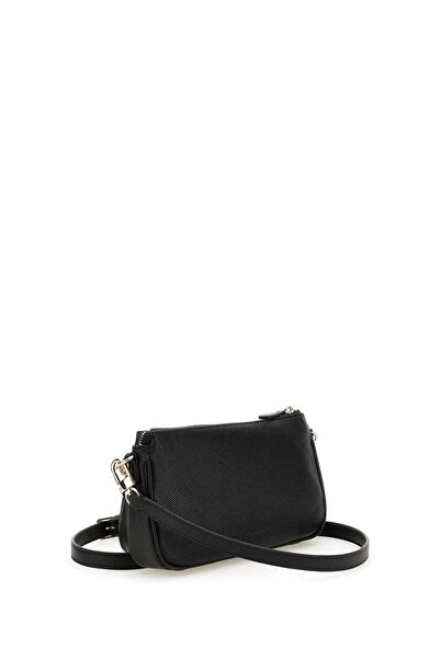 Guess NOELLE DBL POUCH CRO Kadın Siyah Mini Çanta HWZG7879710-BLA