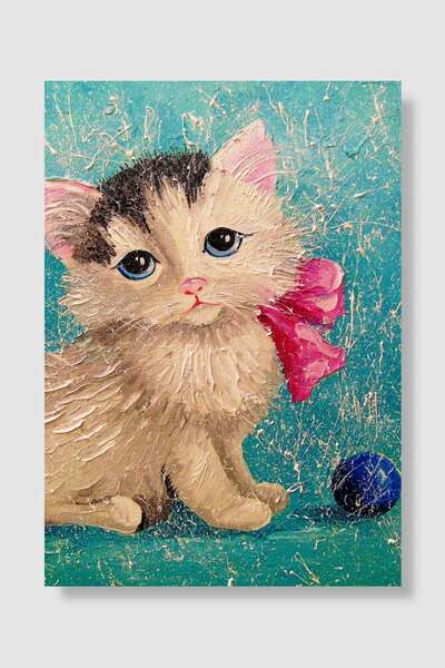 kubdekor Cute cat Popart Poster Dekoratif Modern Sanatsal Duvar Poster