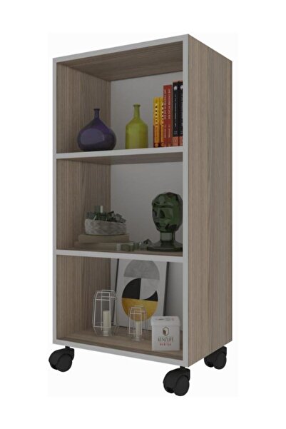 Kenzlife Kitaplık Beril 088*060*020 Crd Tekerlekli Mutfak Dolabı Banyo Ofis A...